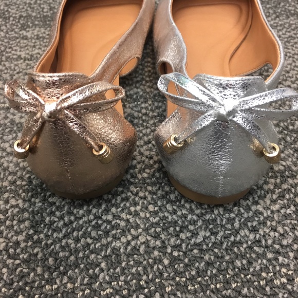 Nature Breeze Rose Gold Open Side Ballerina Flat - Picture 4 of 7